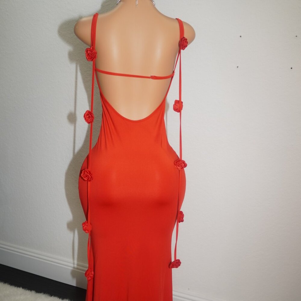 Rose Elegant Maxi Dress